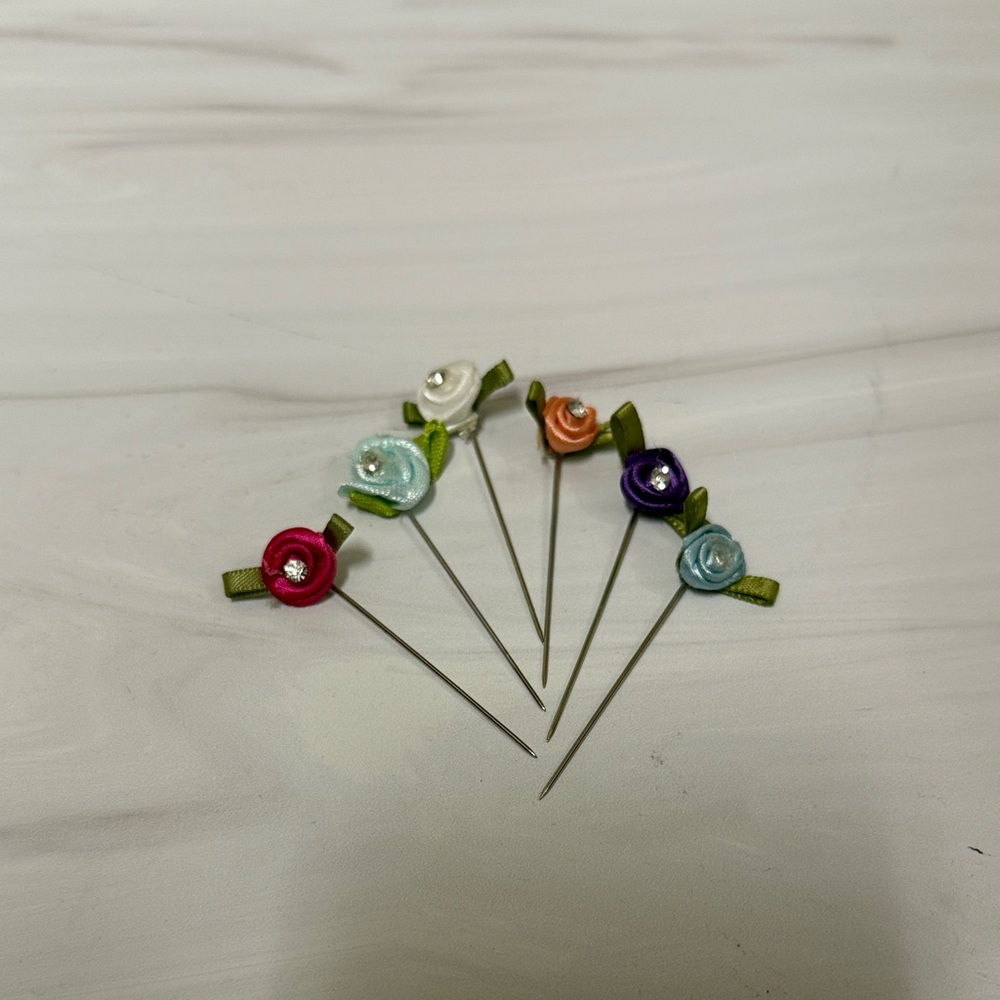 NWT handmade Colorful Floral Stick hijab Pins and other accessories